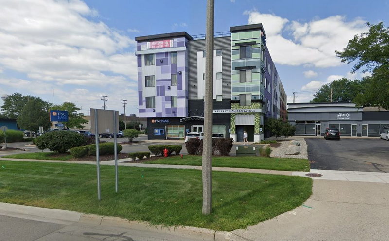 Spartan Lanes (Spartan Alleys, Silver Dollar Saloon) - 2023 Now Apartment Bldg (newer photo)